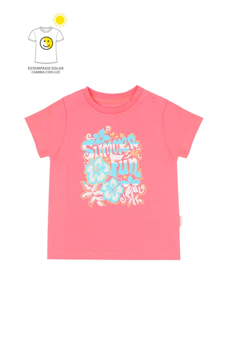 POLERA NIÑA POWER LIGHT 2610791 CORAL - 1