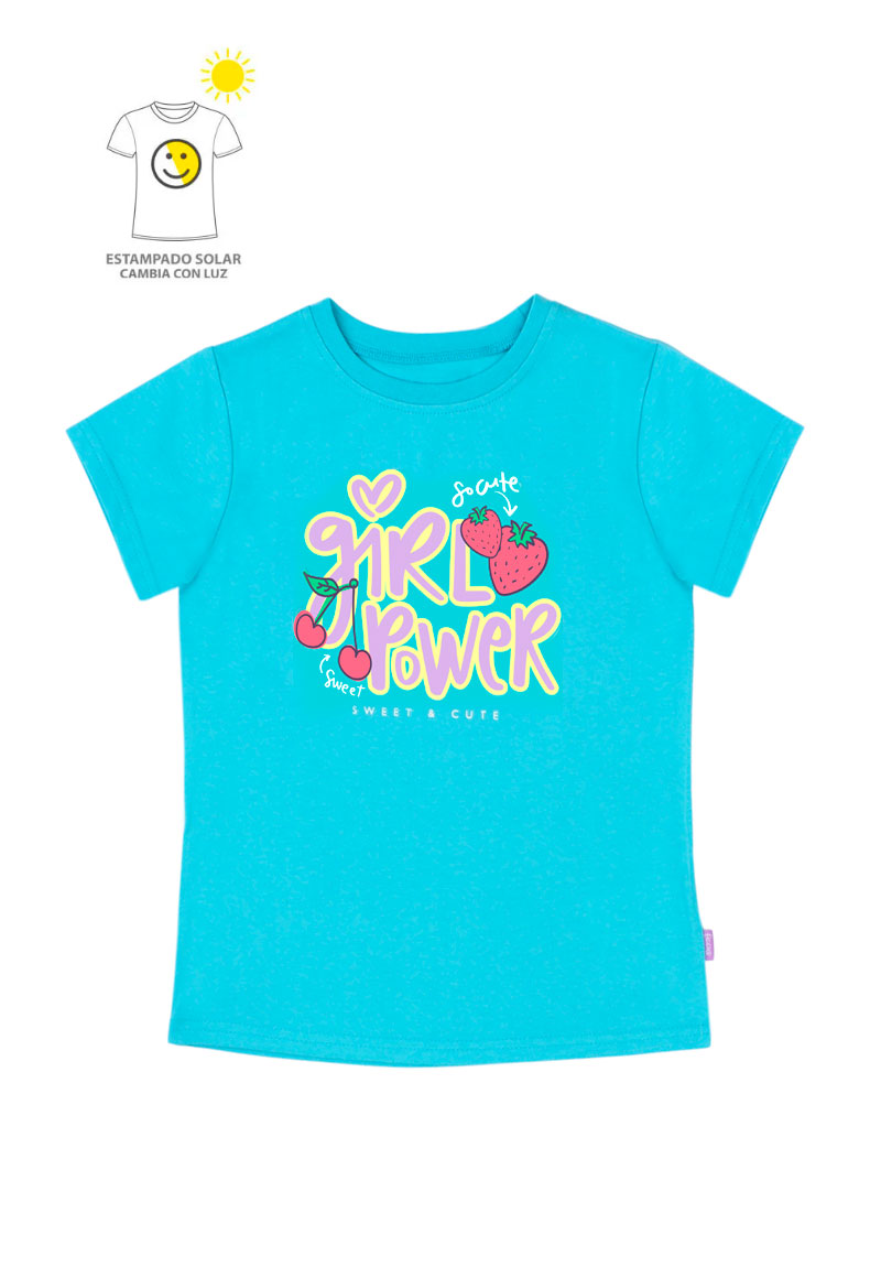 POLERA NIÑA POWER LIGHT 2610795 TURQUESA - 2