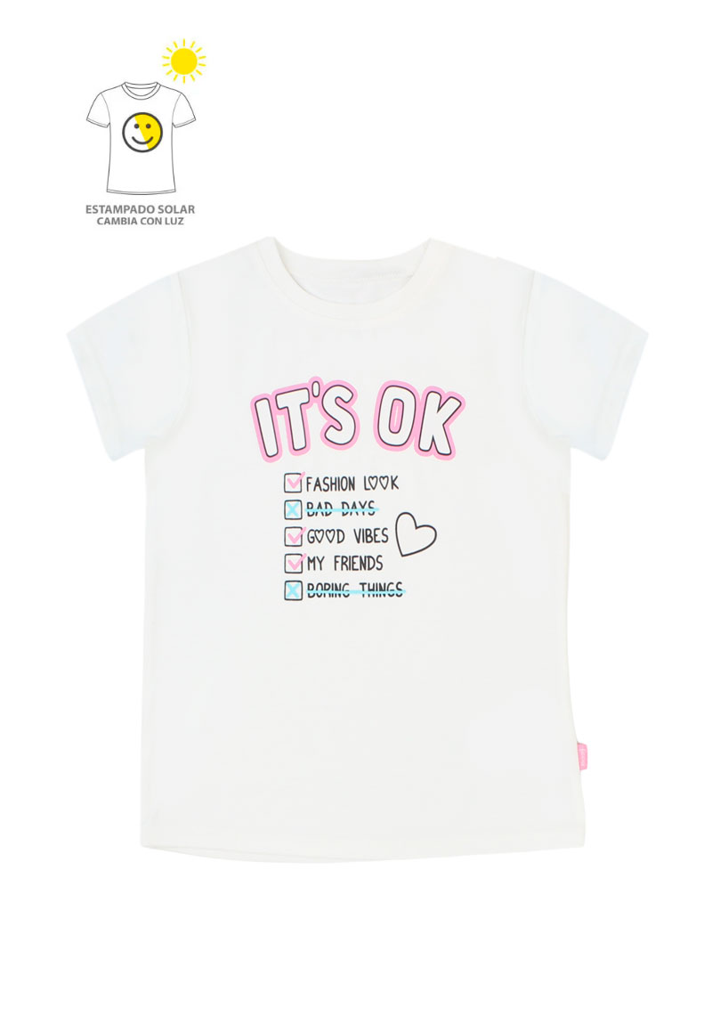 POLERA NIÑA POWER LIGHT 2610795 EN COLOR BLANCO - 1