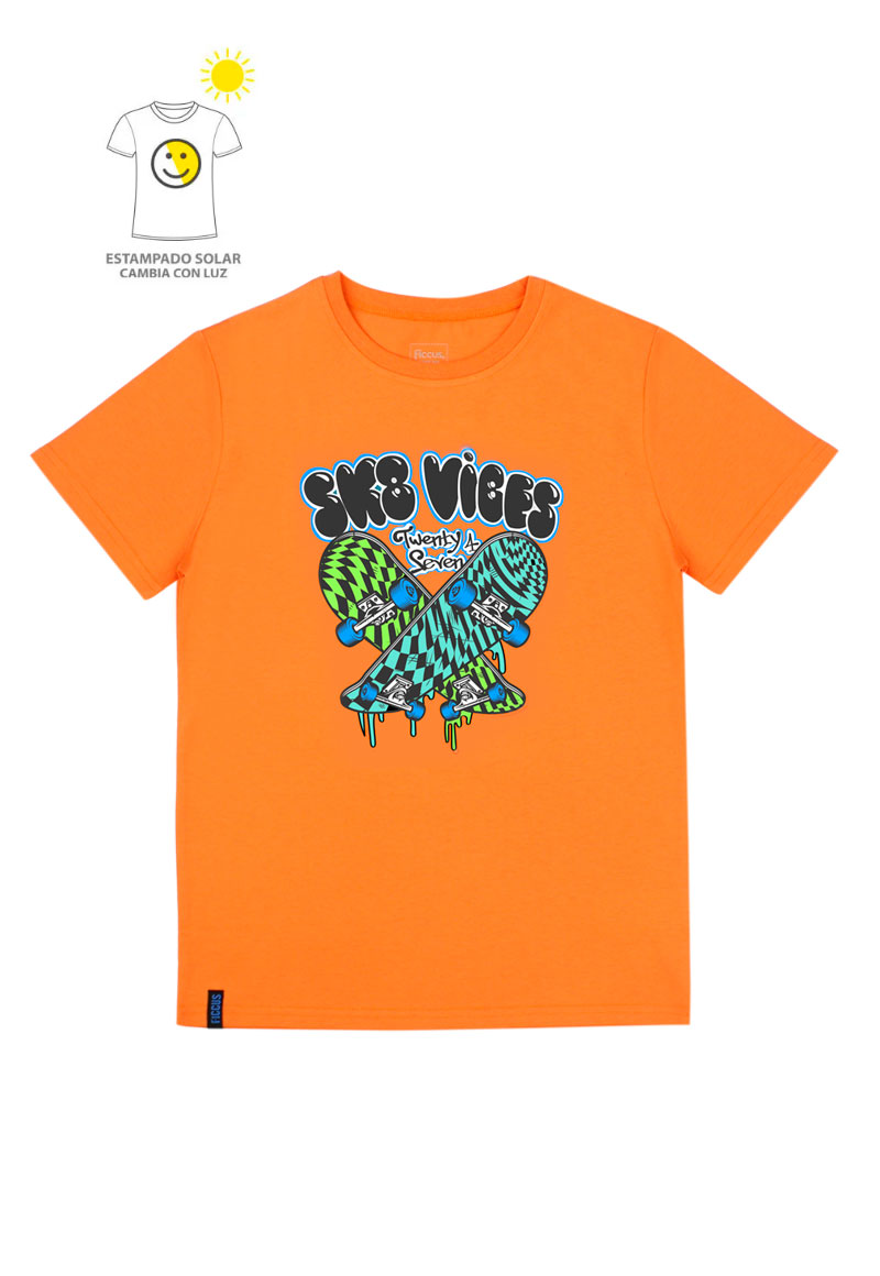 POLERA NIÑO POWER LIGHT 2610797 NARANJO INTENSO - 2