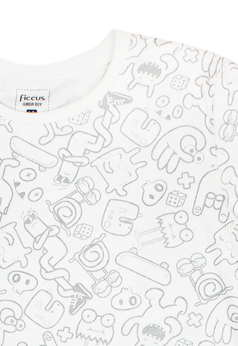 POLERA NIÑO DAY TO DAY 2610761 BLANCO - 3