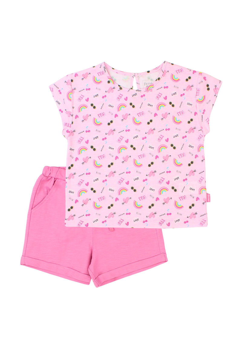 CONJUNTO NIÑA DAY TO DAY 2610756 ROSADO - 1