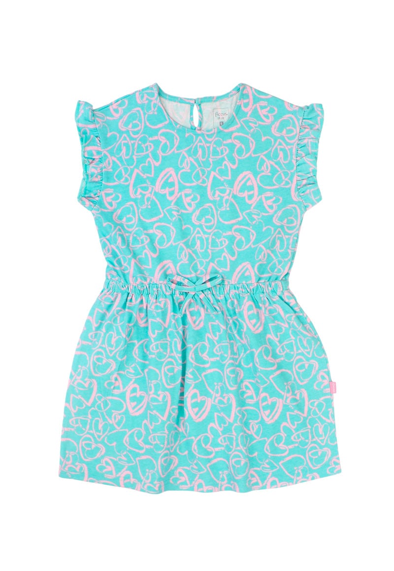 VESTIDO NIÑA DAY TO DAY 2610751 TURQUESA - 1