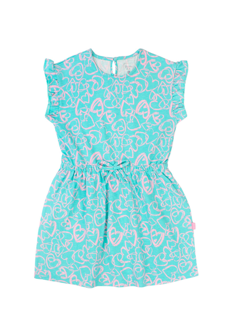 VESTIDO NIÑA DAY TO DAY 2610751 TURQUESA - 1