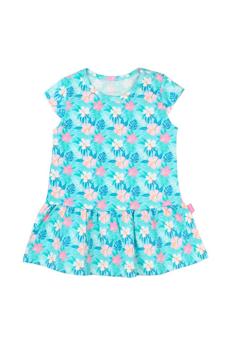 VESTIDO NIÑA DAY TO DAY 2610720 TURQUESA - 1