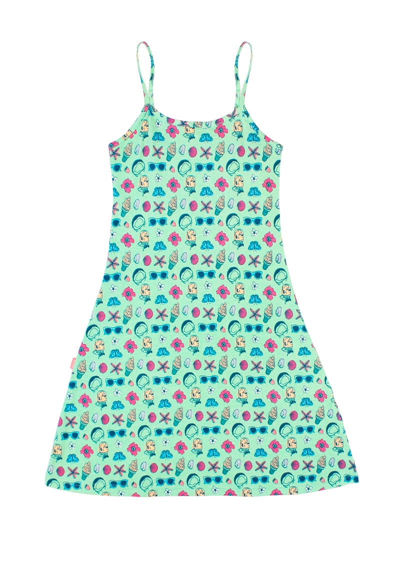 VESTIDO NIÑA DAY TO DAY 2610788 VERDE - 1