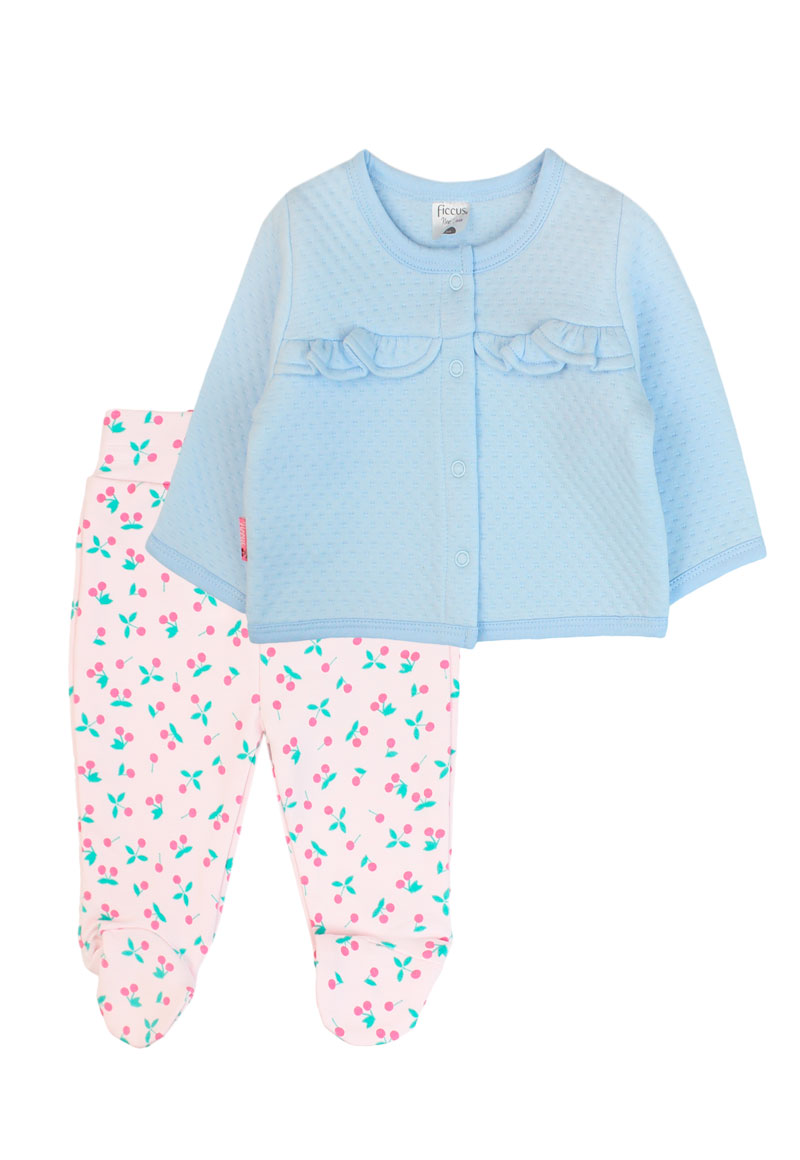 CONJUNTO NIÑA SPIRIT 2610130 CORAL/BLANCO - 1