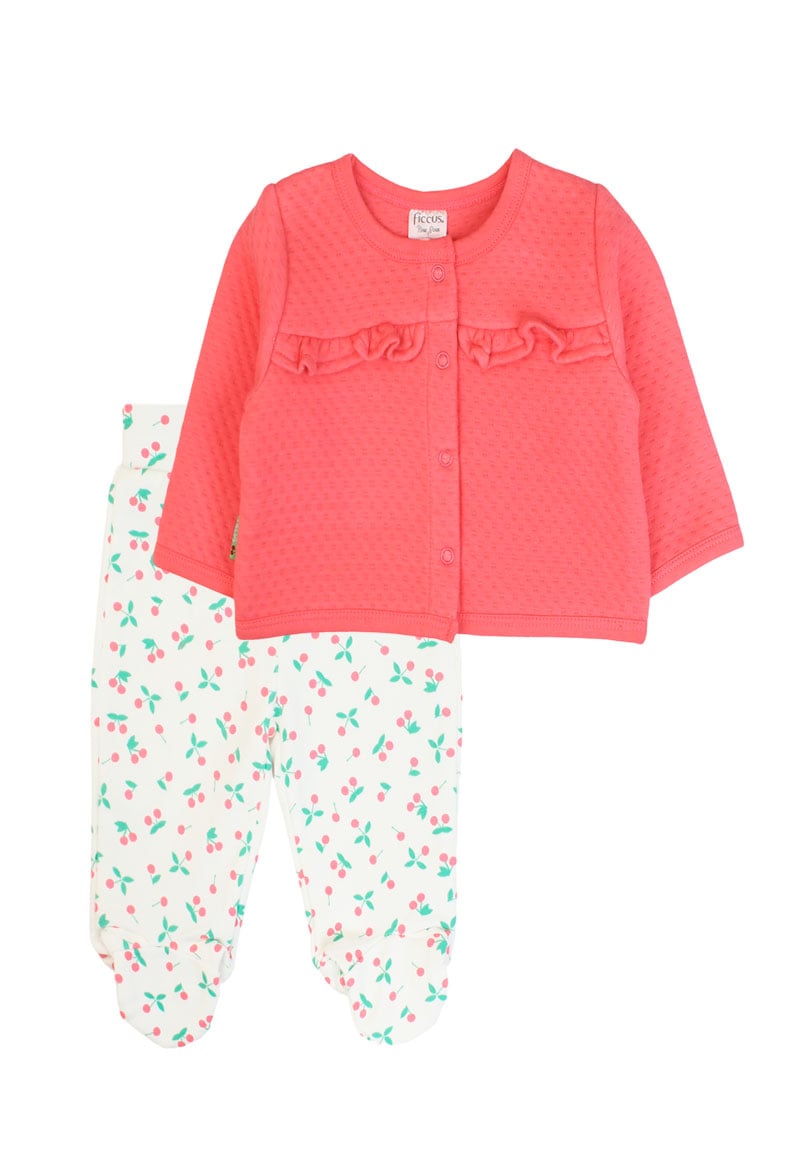 CONJUNTO NIÑA SPIRIT 2610130 CORAL/BLANCO - 1