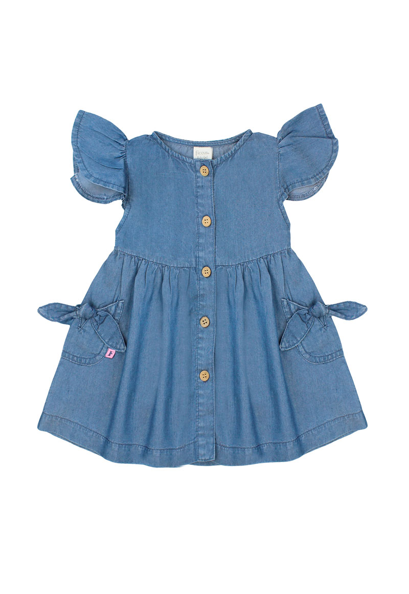 VESTIDO NIÑA ESSENCE 2610207 AZUL - 1