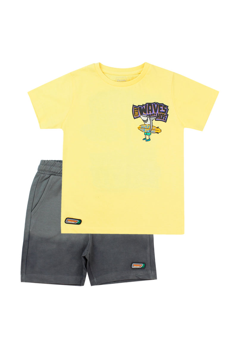 CONJUNTO NIÑO BEACH SQUAD 2610267 GRIS - 1