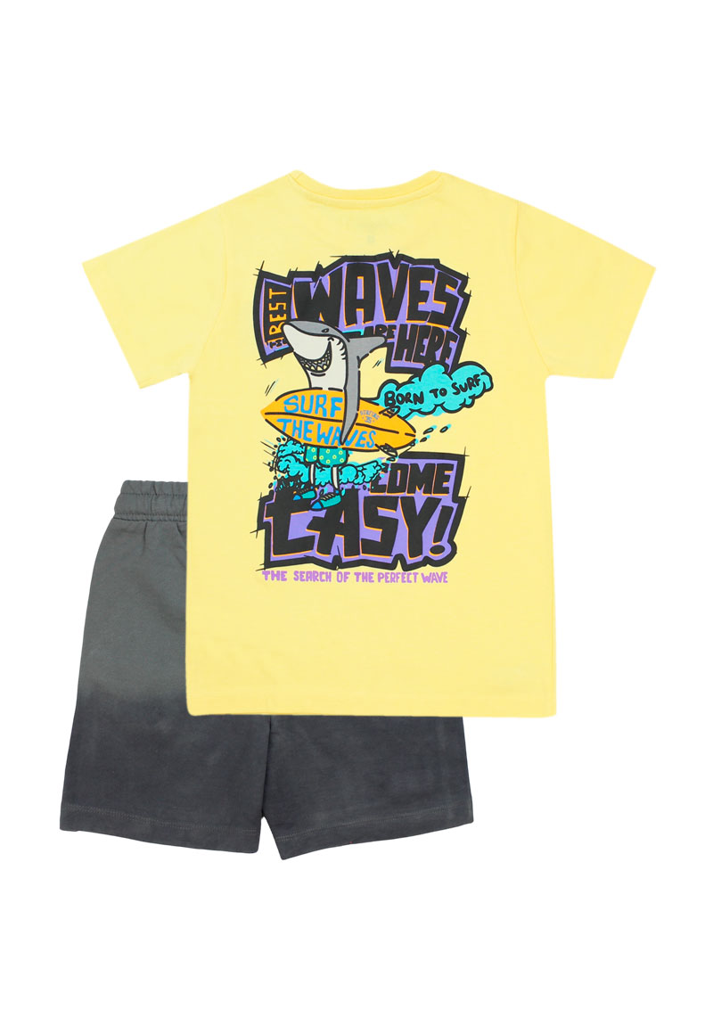 CONJUNTO NIÑO BEACH SQUAD 2610267 GRIS - 2