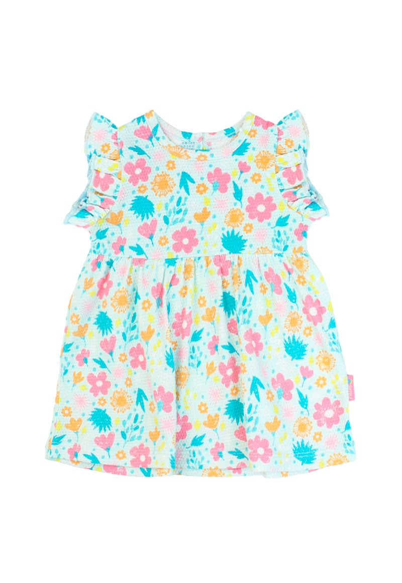 VESTIDO NIÑA HOLIDAY 2610133 TURQUESA CLARO - 1