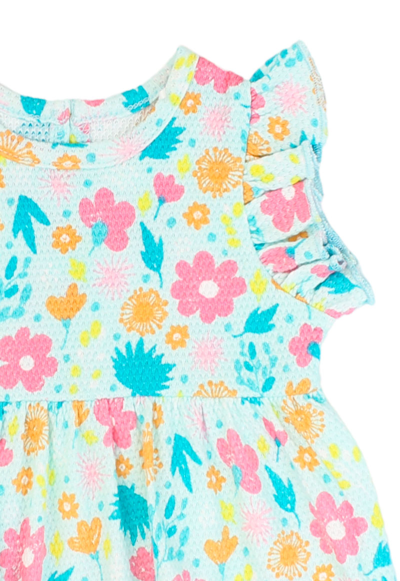 VESTIDO NIÑA HOLIDAY 2610133 TURQUESA CLARO - 3