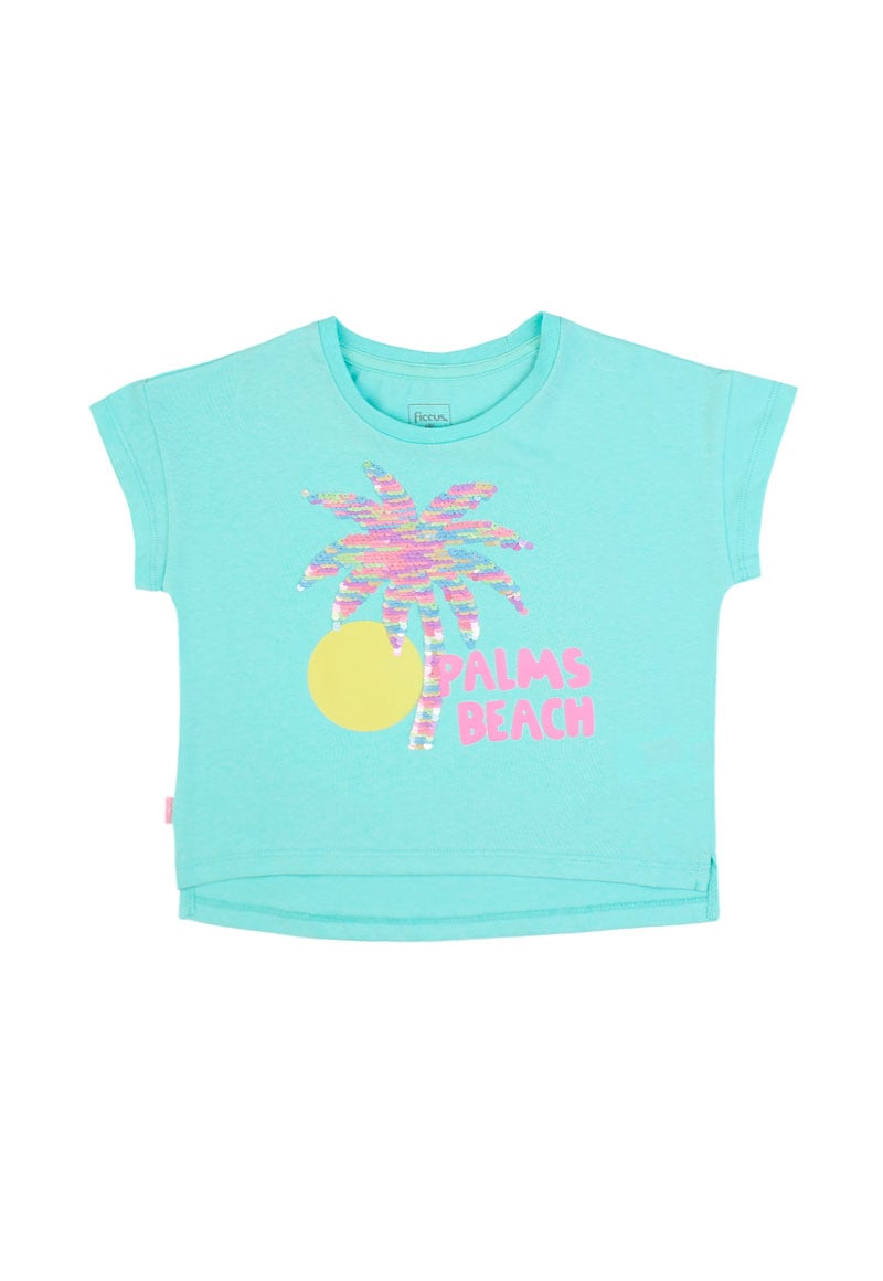 POLERA NIÑA HOLIDAY 2610290 TURQUESA - 1