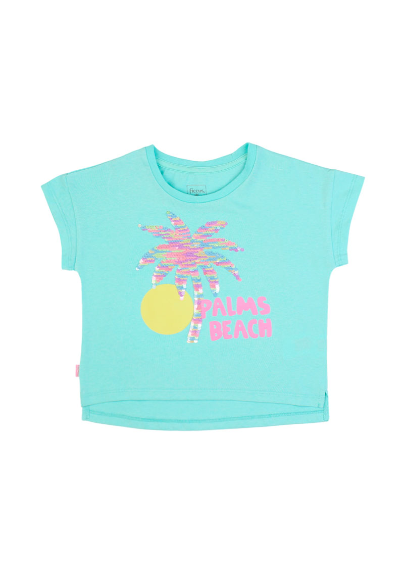 POLERA NIÑA HOLIDAY 2610290 TURQUESA - 1