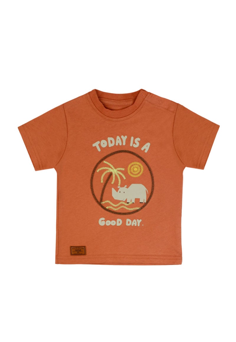 POLERA NIÑO SPIRIT 2610143 LADRILLO - 1