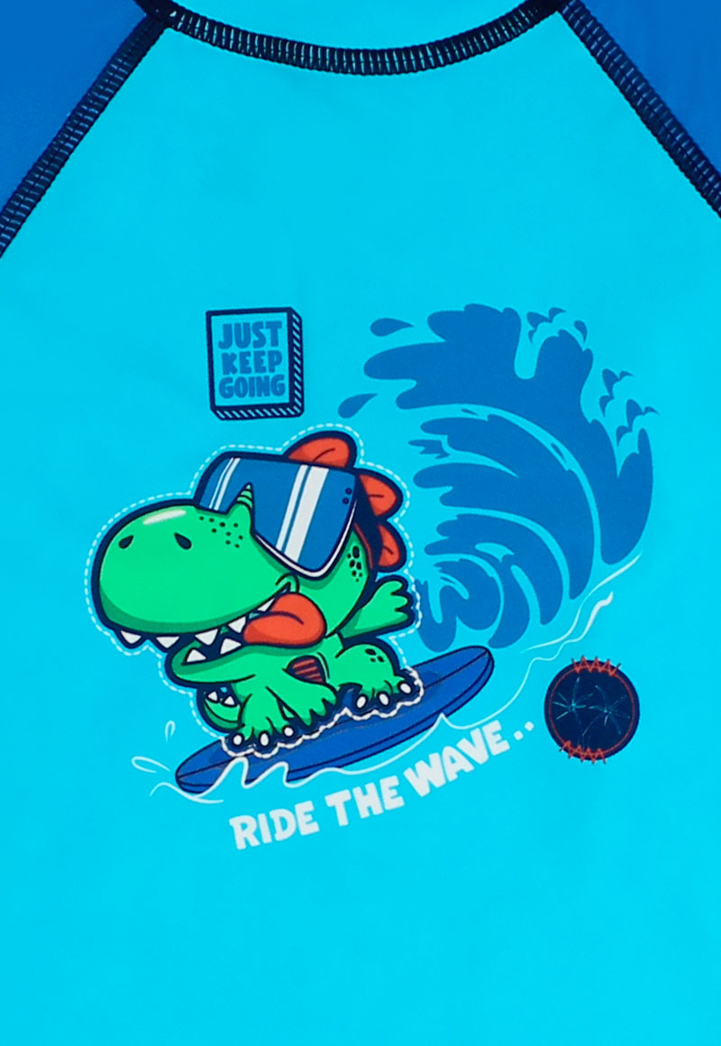 TRAJE DE BAÑO NIÑO WAVES 2610172 ESMERALDA - 3