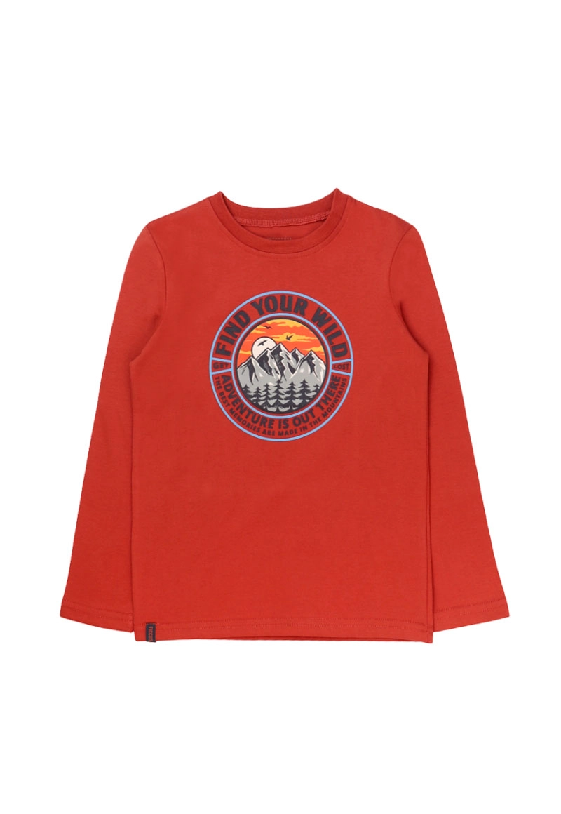 POLERA NIÑO DAY TO DAY 2620724 LADRILLO - 1