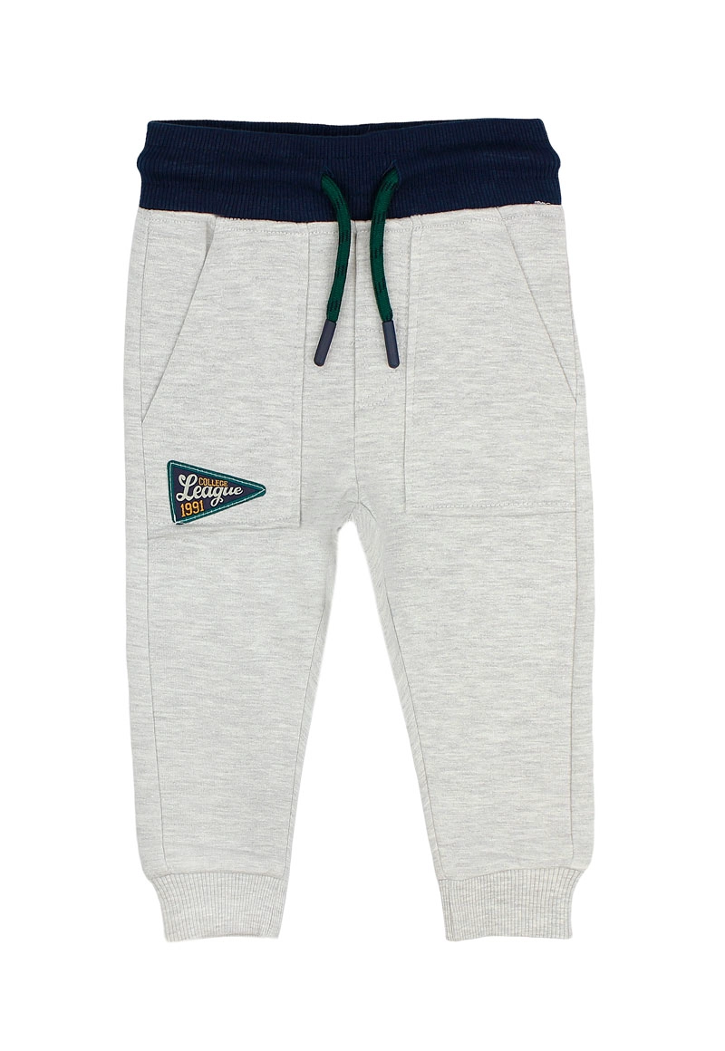 PANTALON BUZO NIÑO SQUAD 2620154 GRIS MELANGE - 1