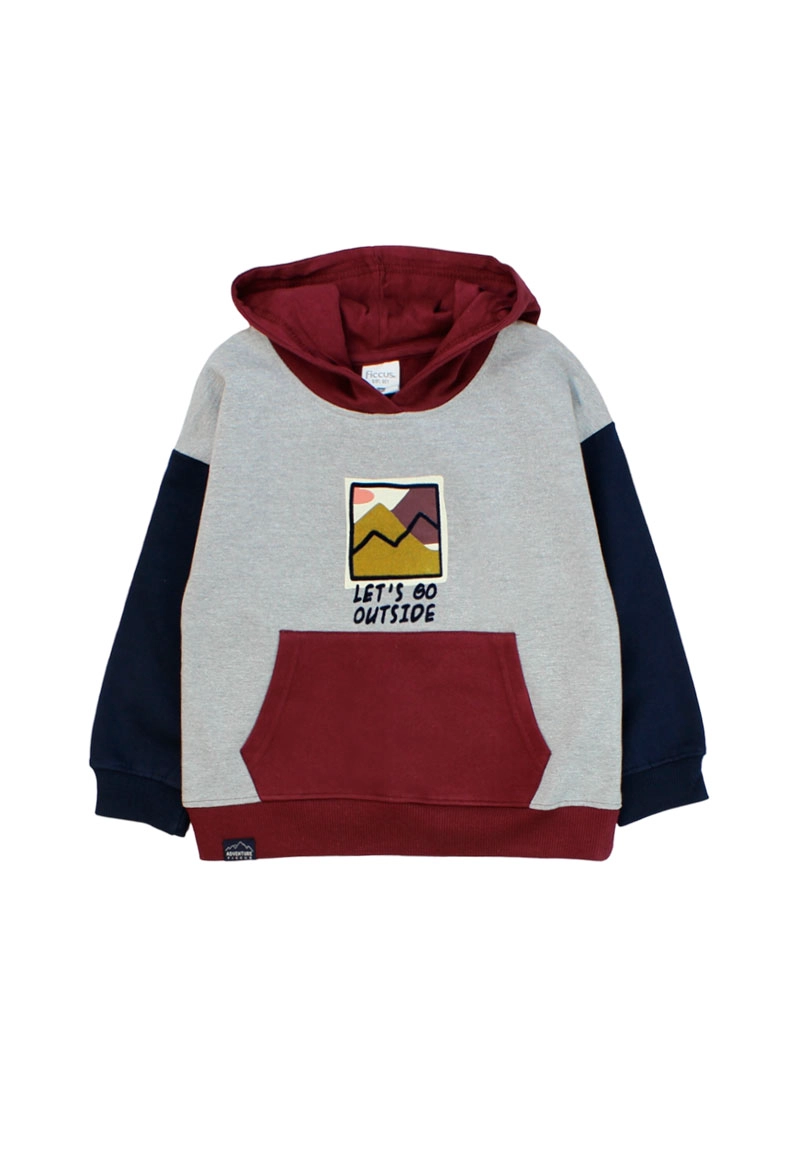 POLERON NIÑO ADVENTURE 2620243 GRIS MELANGE - 1