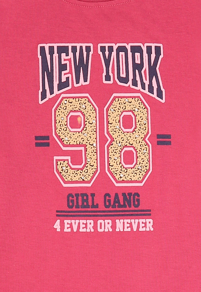POLERA NIÑA SQUAD 2620353 MAGENTA - 3