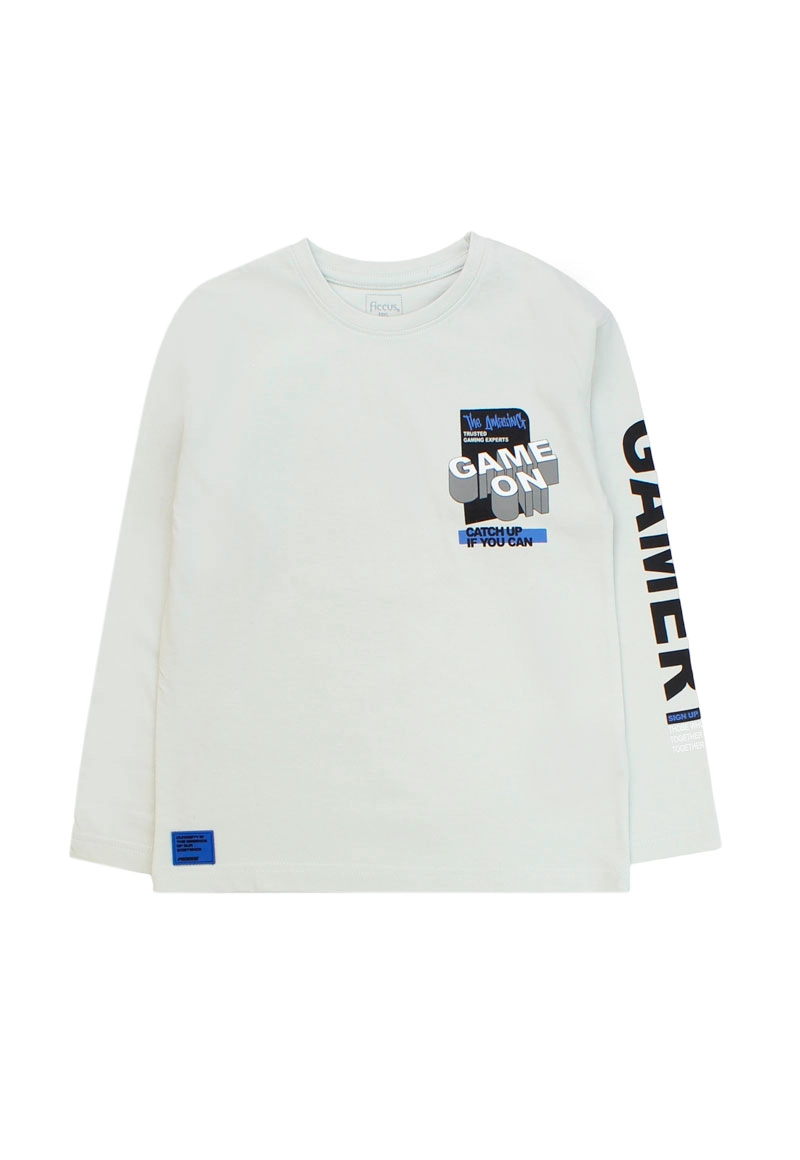 POLERA NIÑO ATTITUDE 2620233 GRIS CLARO - 1