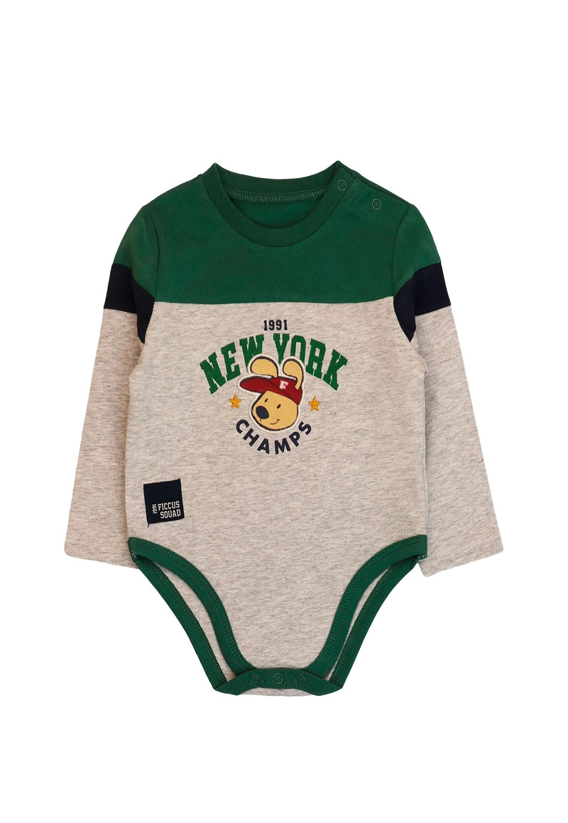 BODY NIÑO SQUAD 2620136 GRIS MELANGE - 1