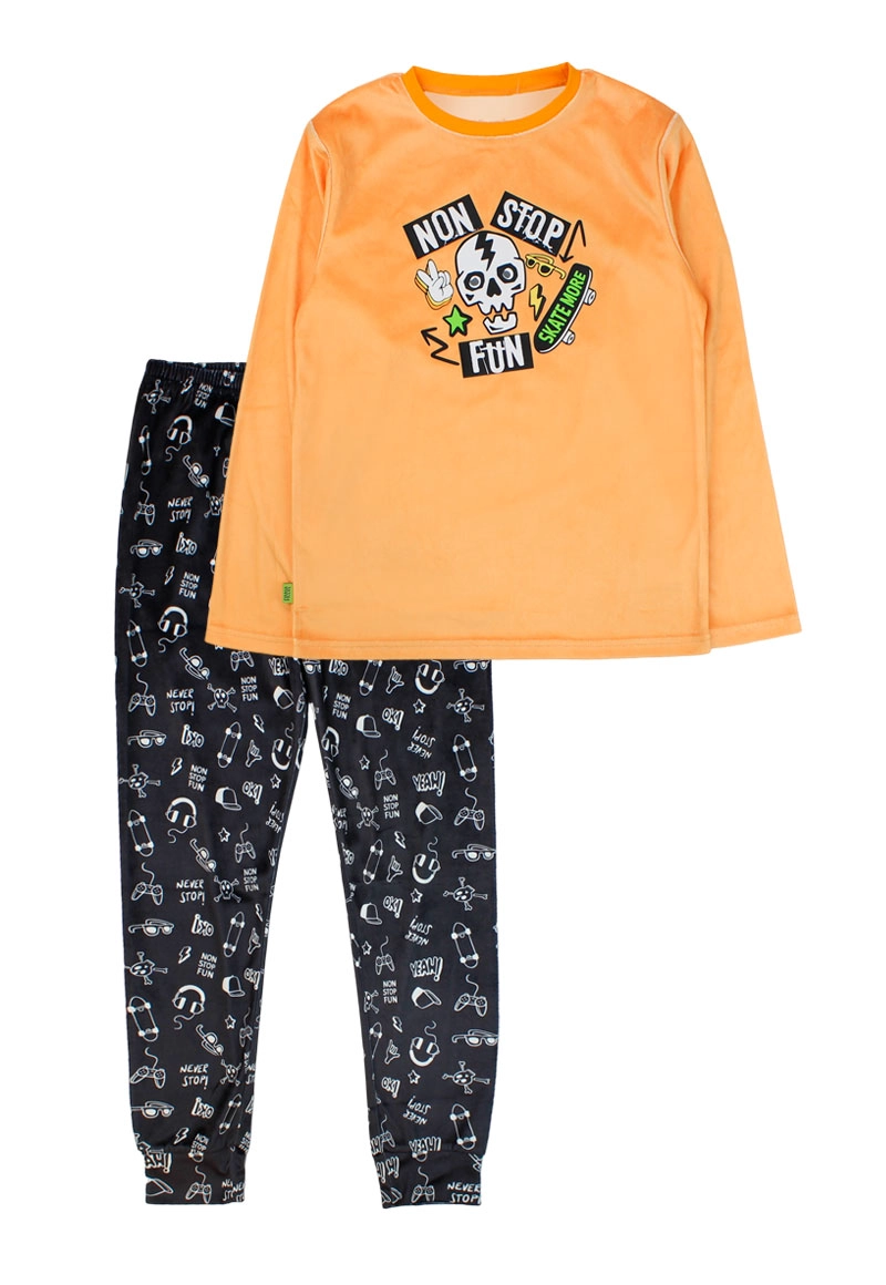 PIJAMA NIÑO MUST HAVE 2620352 NARANJO - 1