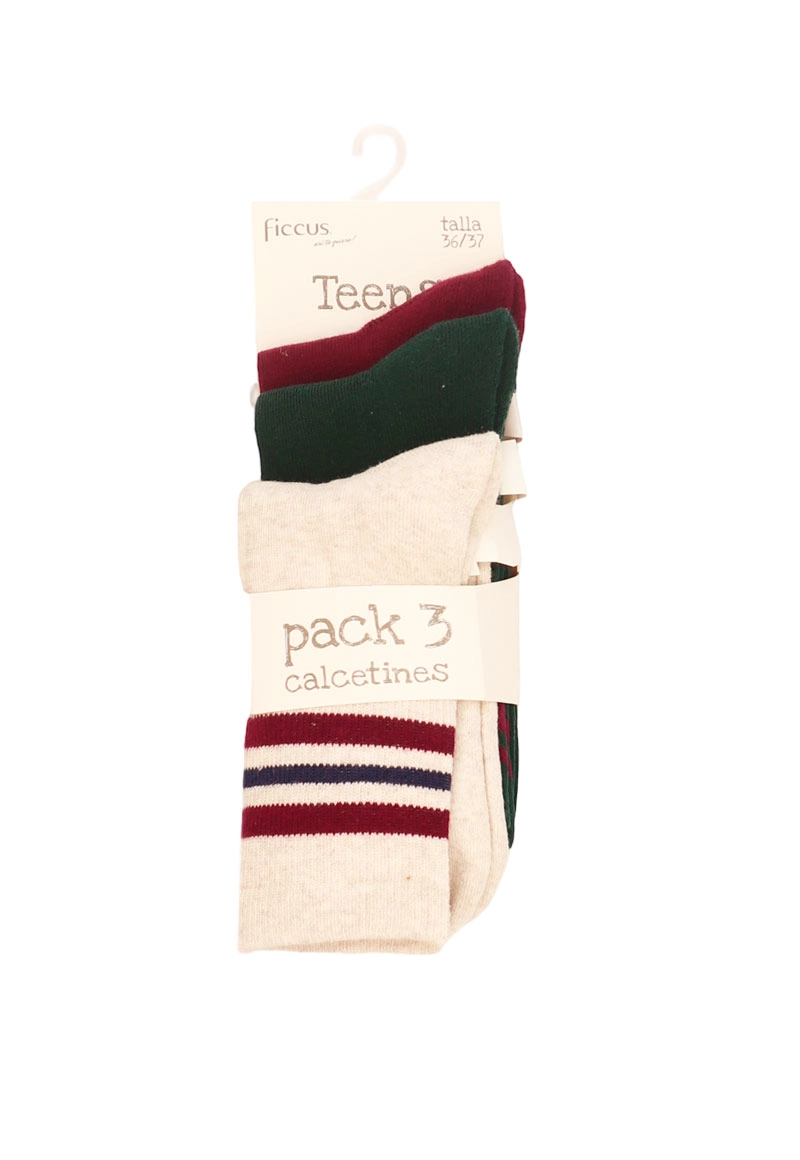 CALCETINES NIÑA RI 2620657 PACK 3 COLORES - 1