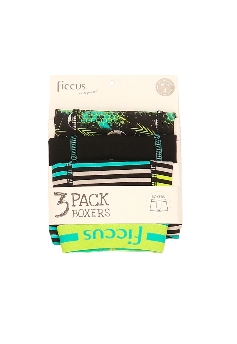 BOXER NIÑO RI 2620639 PACK 3 COLORES - 1