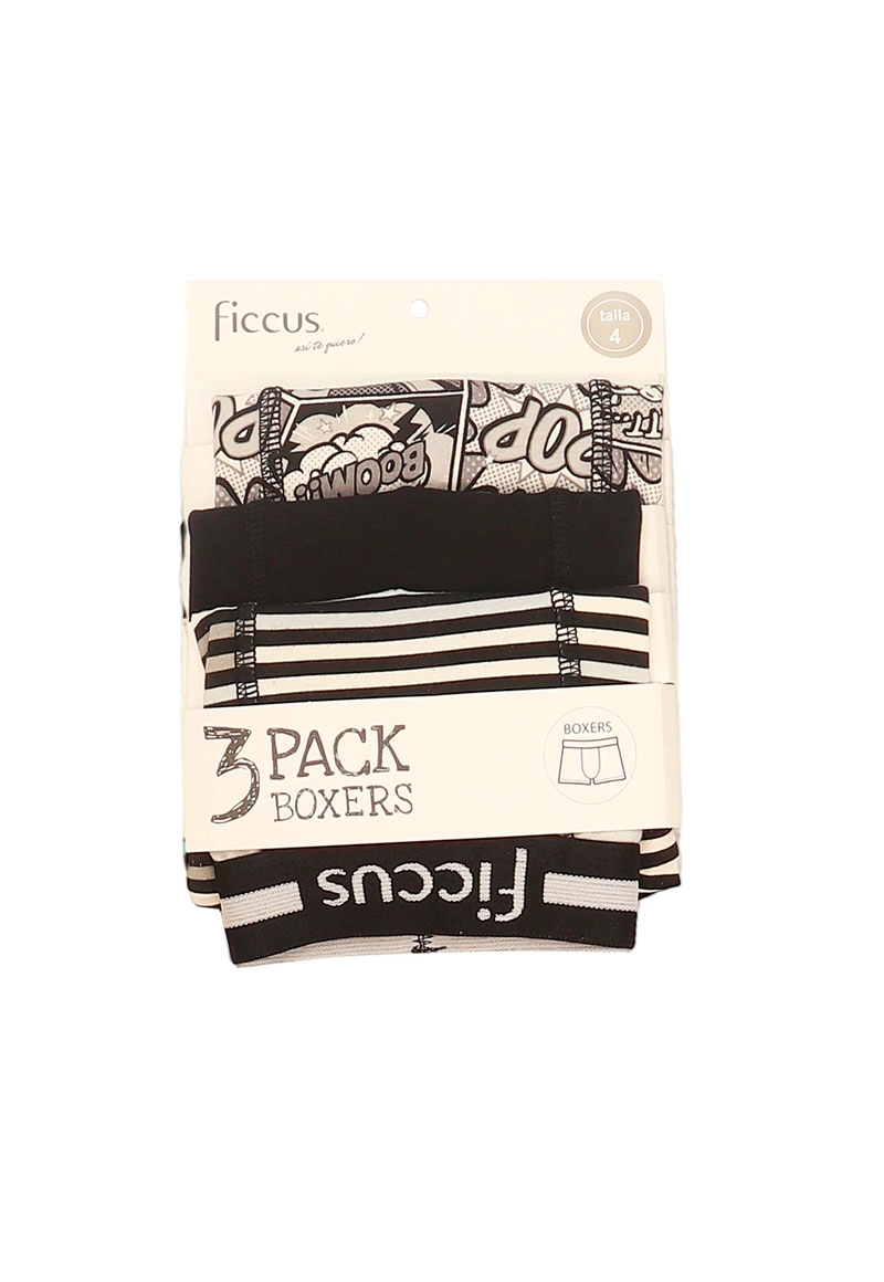 BOXER NIÑO RI 2620638 PACK 3 COLORES - 1
