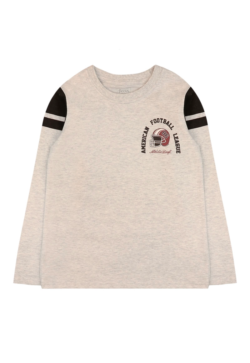 POLERA NIÑO SQUAD 2620226 GRIS MELANGE - 1