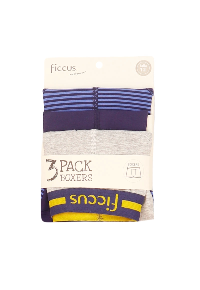 BOXER NIÑO RI 2620659 PACK 3 COLORES - 1