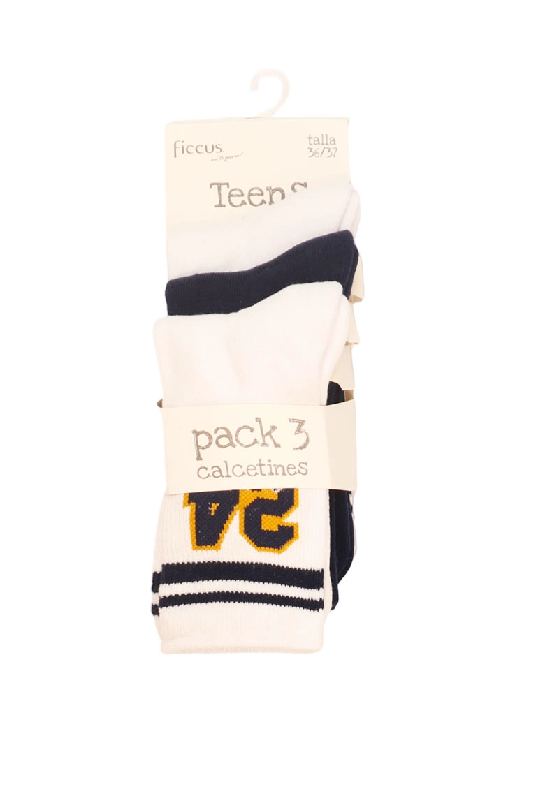 CALCETINES NIÑO RI 2620654 PACK 3 COLORES - 1