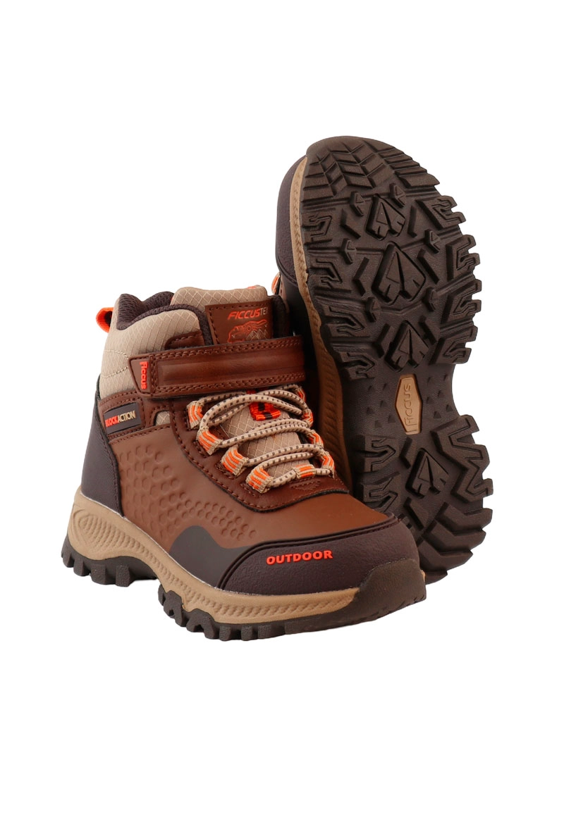ZAPATILLA OUTDOOR NIÑO FICCUSTEX BLOCK ACTION 2620866 CAFE - 3