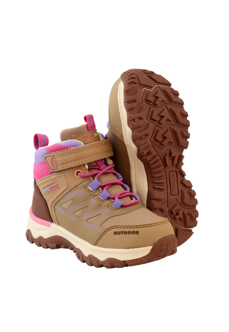 ZAPATILLA OUTDOOR NIÑA FICCUSTEX BLOCK ACTION 2620845 TOFFEE - 3