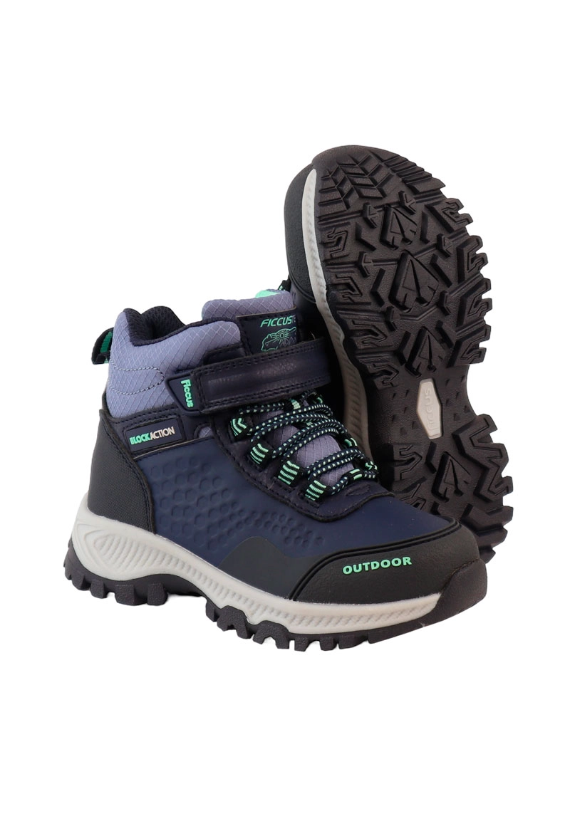 ZAPATILLA OUTDOOR NIÑO FICCUSTEX BLOCK ACTION 2620867 AZUL - 3
