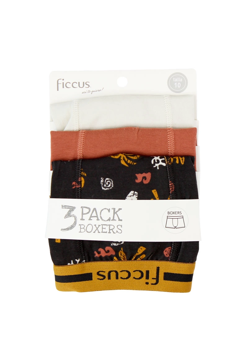 BOXER NIÑO RI 2710642 PACK 3 COLORES - 1