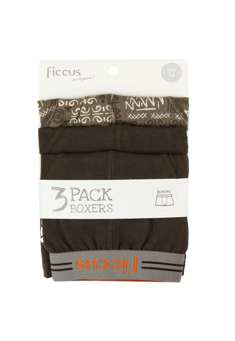 BOXER NIÑO RI 2710660 PACK 3 COLORES - 1