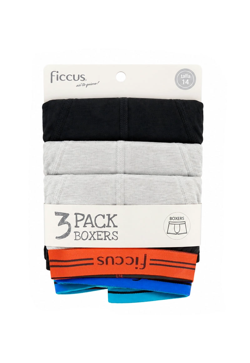 BOXER NIÑO RI 2710661 PACK 3 COLORES - 1