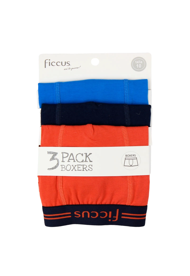 BOXER NIÑO RI 2710644 PACK 3 COLORES - 1