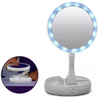 ESPEJO CON LUZ LED PARA MAQUILLAJE PLEGABLE - 1