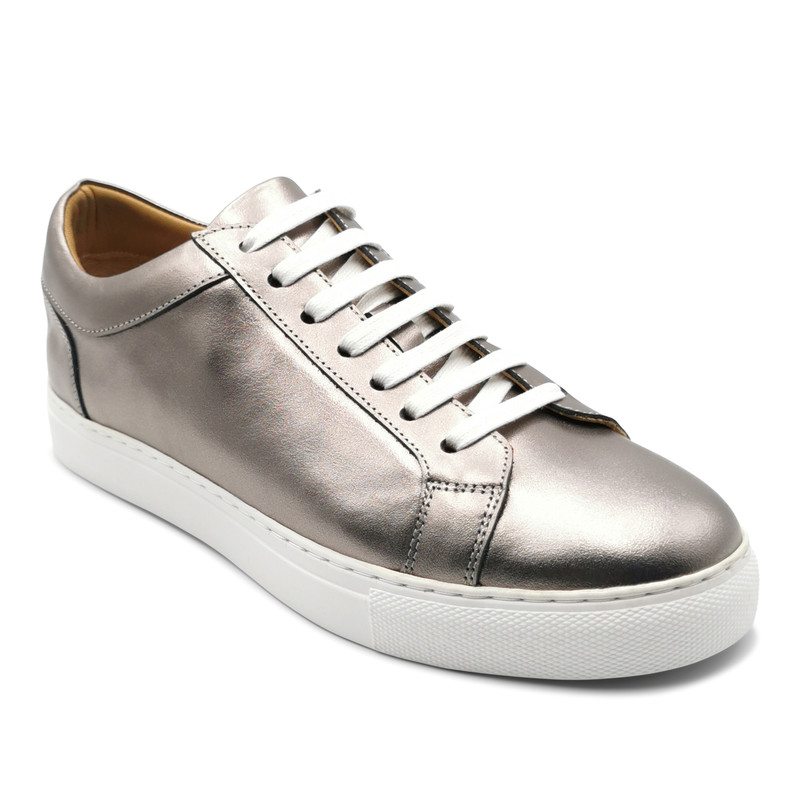 ZAPATILLAS HOMBRE TEMPLARIOS URBANAS PLATA CUERO NORMANDIA - 2