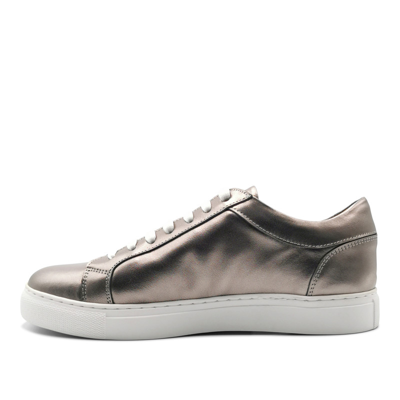 ZAPATILLAS HOMBRE TEMPLARIOS URBANAS PLATA CUERO NORMANDIA - 3