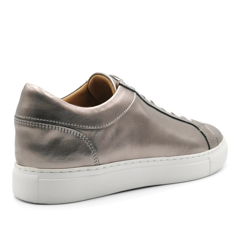 ZAPATILLAS HOMBRE TEMPLARIOS URBANAS PLATA CUERO NORMANDIA - 4