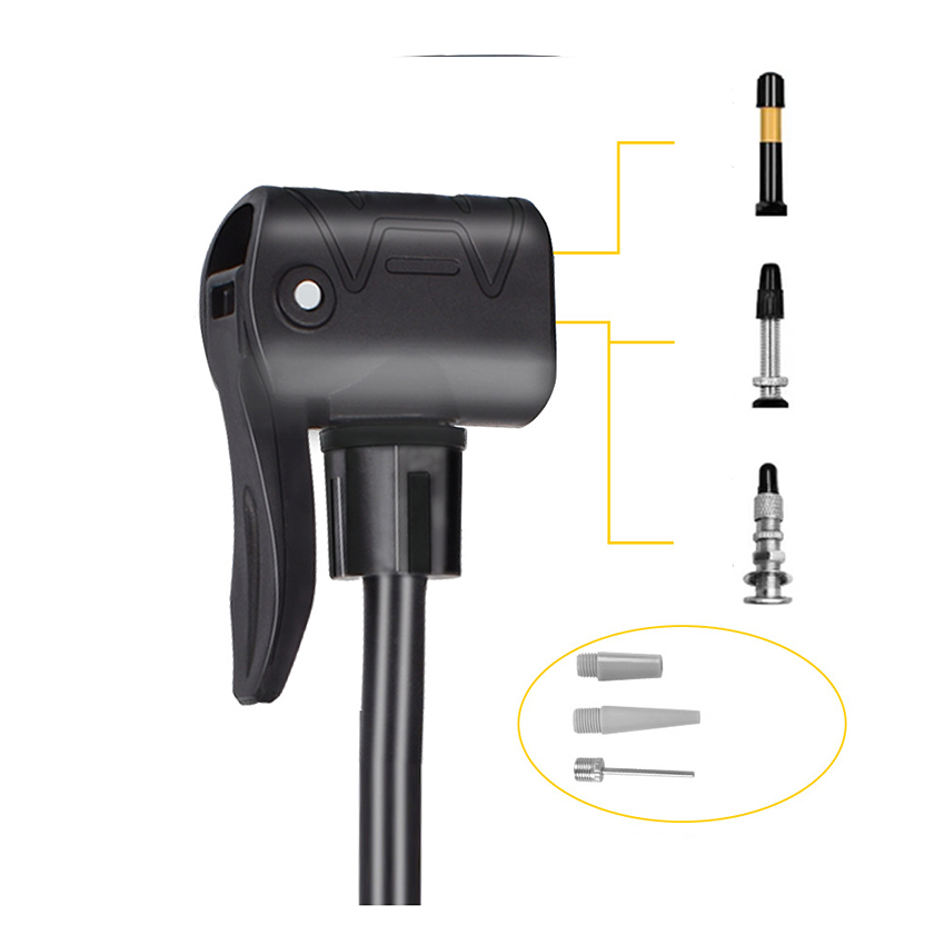 BOMBÍN DE PIE ALUMINIO NEGRO - 160 PSI - 3