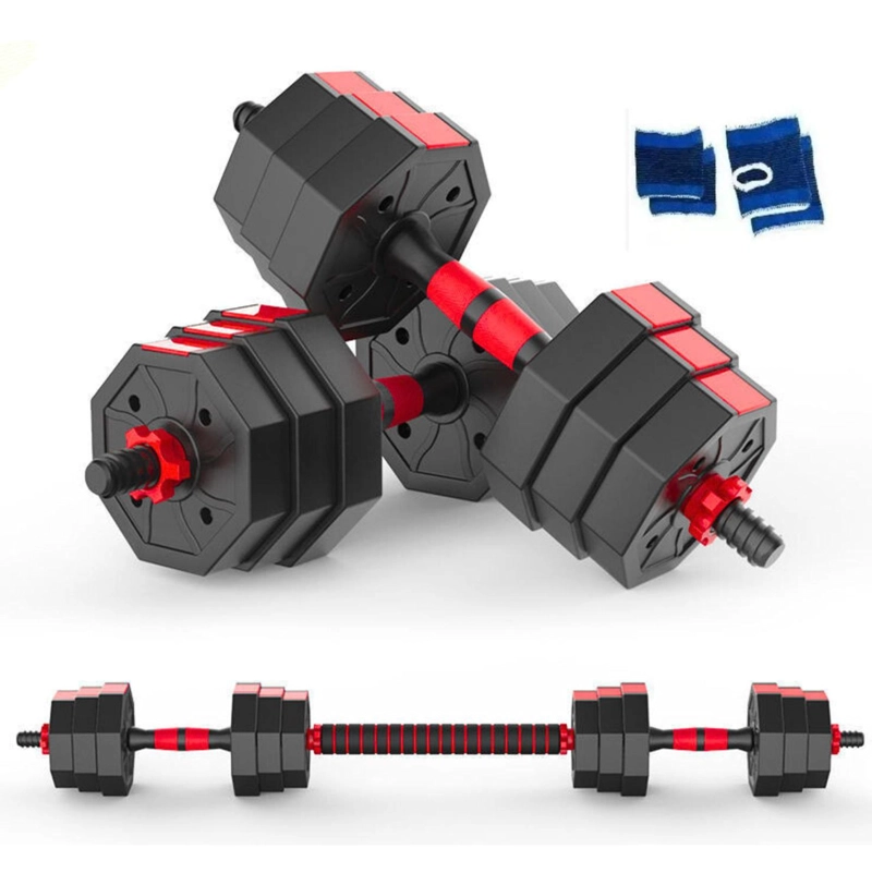 SET MANCUERNAS AJUSTABLES 20 KG CON BARRA YEP - 6