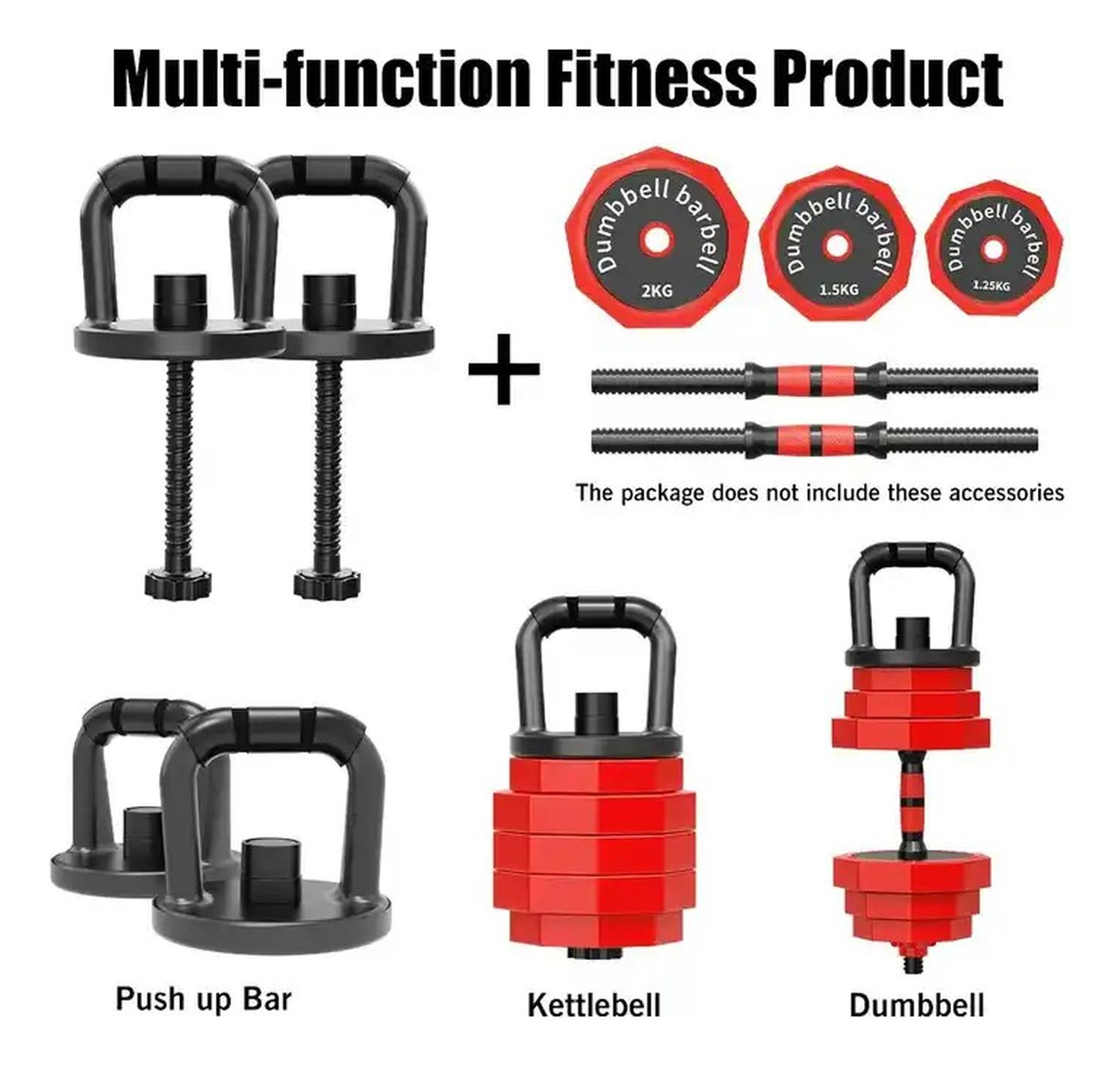SET MANCUERNAS YEP 20 KG BARRA RUSA KETTLEBELL PREMIUM - 5