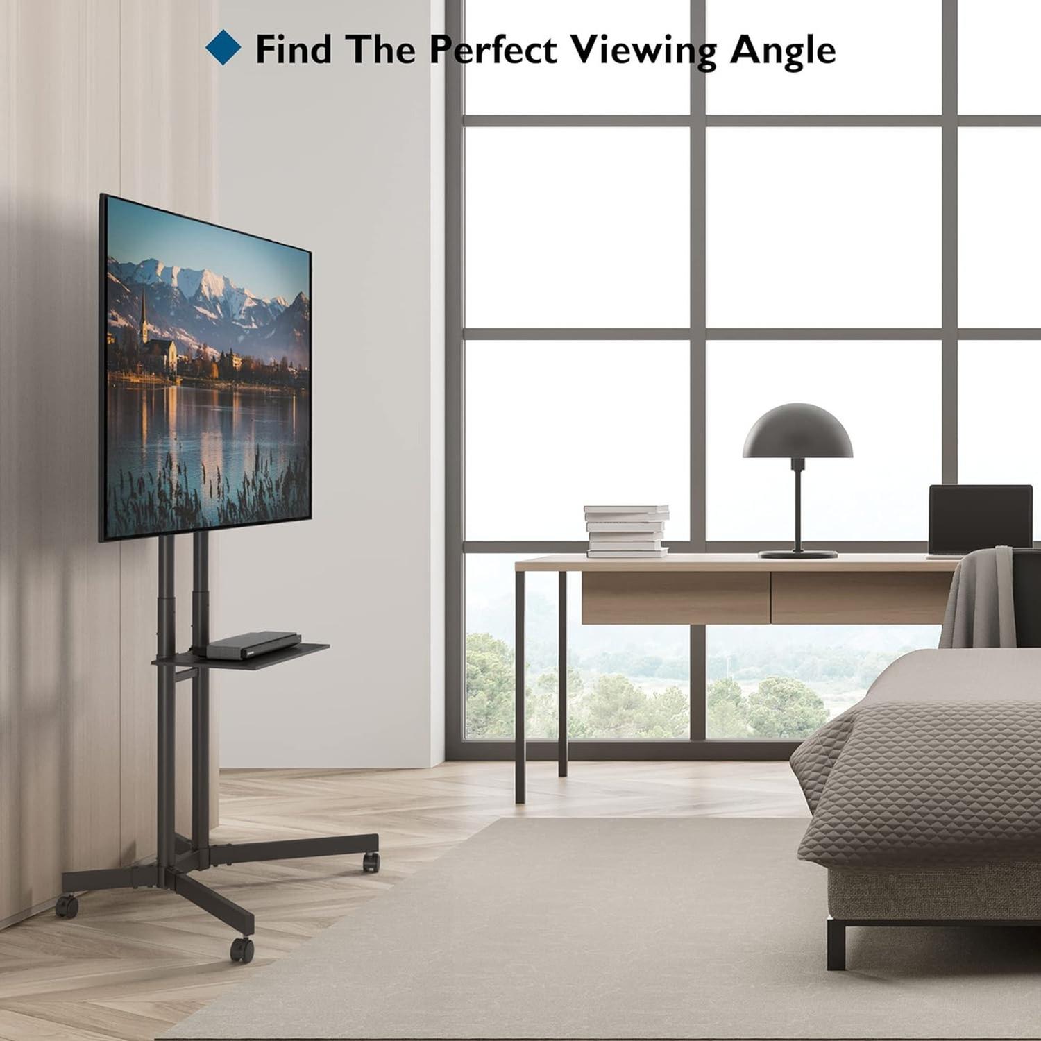 SOPORTE TV YEP1035 PEDESTAL CON RUEDAS 32-65 PULGADAS - 7