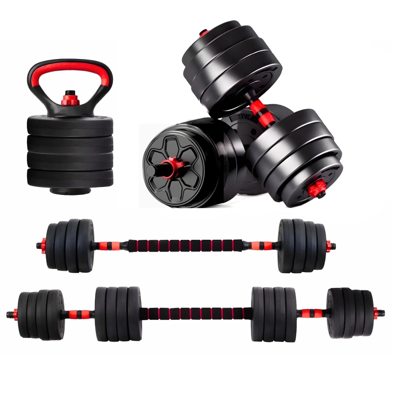 MANCUERNAS 30 KG SET AJUSTABLE A BARRA 3 EN 1 - 1